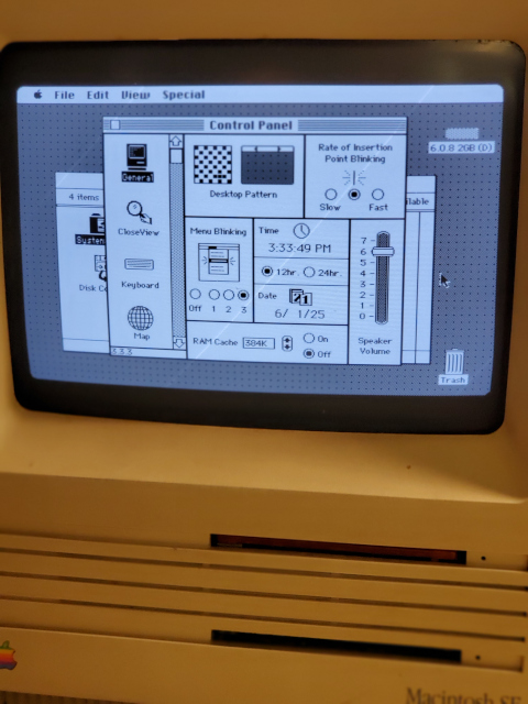 System 6 Control Panel